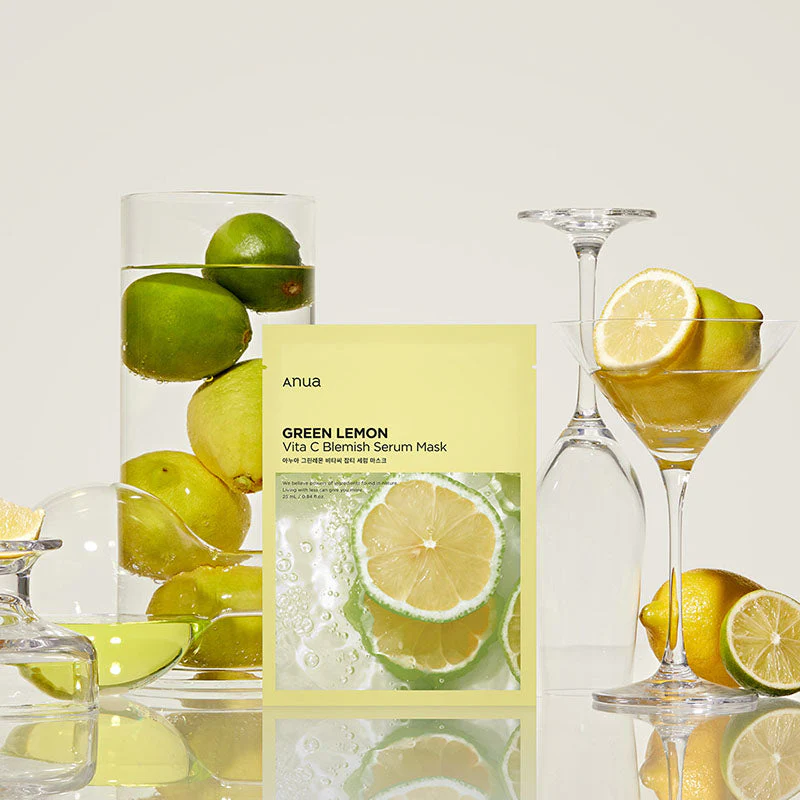 Green Lemon Vita C Blemish Serum Mask - Image 6